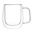thumbnail image 2 of Double-Walled Glass Coffee Mug, Heat Insulated Cup for Hot Beverages, Elegant Clear Glass Cup with Ergonomic Handle for Home Office Daily Use, 2 of 6