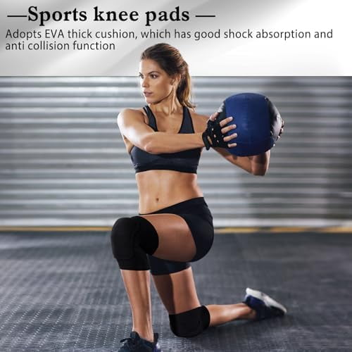 WLIKKS 3 Pairs Dance Knee Pads Women Protective Non-Slip Knee Pads for Yoga Cheerleading Pole Floor Dance Volleyball