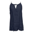 thumbnail image 4 of Camisole Tops for Women Lightweight Casual Spaghetti Strap Loose Fit Flowy Cami Tank Tops Summer Outfits, 4 of 5