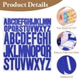 thumbnail image 3 of 10 Sheet Vinyl Letter Sticker, 1 Inch, 2 Inch 520Pcs Stick Letters, Dark Blue, 3 of 6