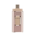 thumbnail image 1 of CHUANK 64GB Mobile USB Flash Drive for iPhone  iPad and Most USB Enabled Devices for Data Transfer and Backup (Rose Gold), 1 of 8