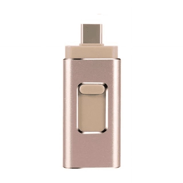 CHUANK 64GB Mobile USB Flash Drive for iPhone iPad and Most USB Enabled Devices for Data Transfer and Backup (Rose Gold)