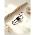 thumbnail image 2 of 10 Pcs Clothes Pins Stainless Steel Clothes Pins Multi-Purpose Metal Wire Utility Clips Paper Clip Metal Wire Hollow out Clothespin Mini Binder Utility Pin for Home, Travel, 1.26 Inch, Black Small, 2 of 8