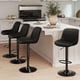 thumbnail image 1 of Juego de 4 Taburetes de Bar Ajustables Giratorios con Tapizado de PU Youhauchair, 1 of 7