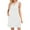 White, variant on IROINNID Knee-Length Dress For Women Solid Color Fashion ed Comfortable Pocket Comfortable Dress Sleeveless V-Neck Sundress