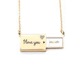 thumbnail image 1 of Diversification Differentiation Identity Rainbow Equality Letter Envelope Necklace Pendant Jewelry, 1 of 3