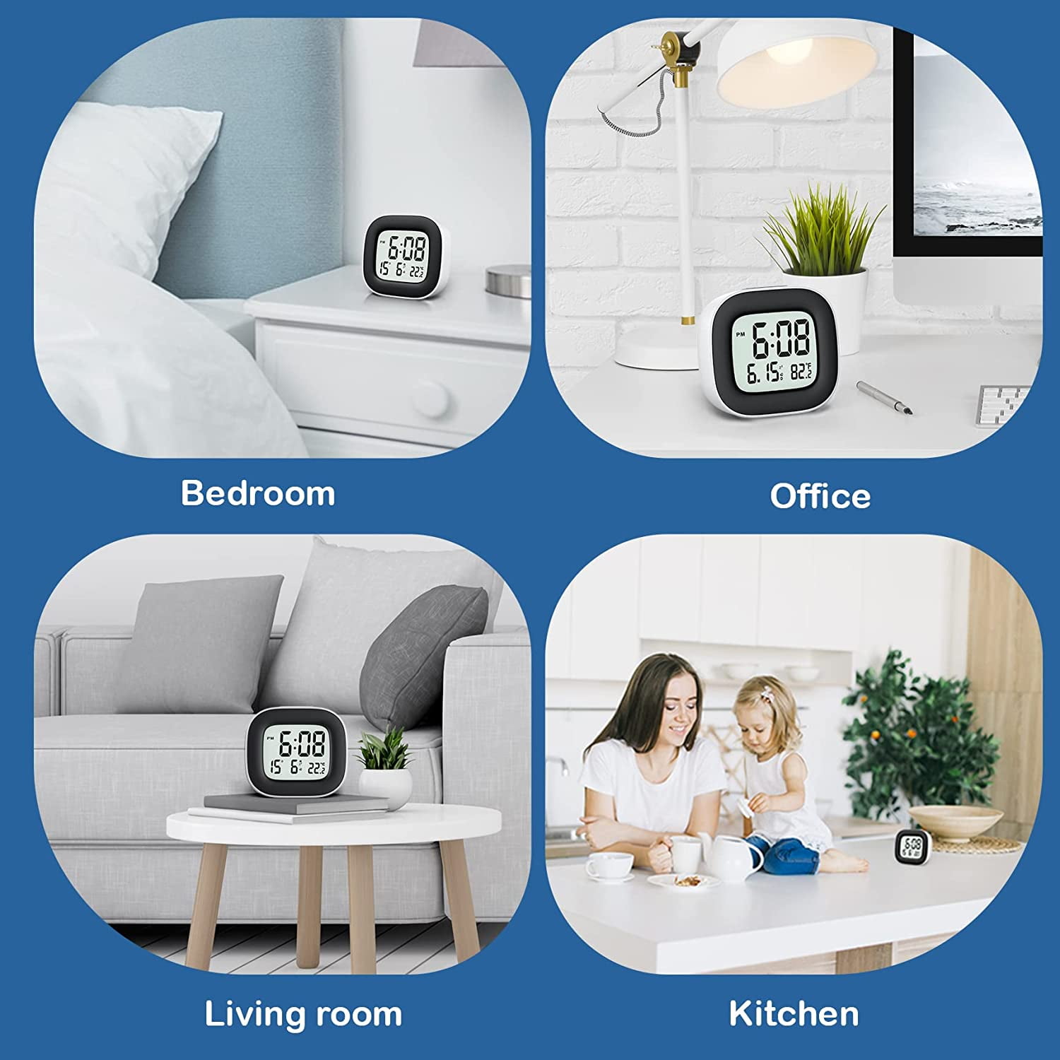 Buy Travel Alarm Clock for Heavy Sleepers, Small Digital Alarm Clock