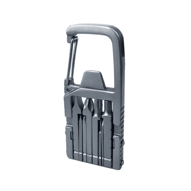 13in 1 Mini Tool with Bottle Opener Phone Holder Multi Tool Carabiner Screwdriver Mini Multitool for Outdoor,1 x Mini Tool