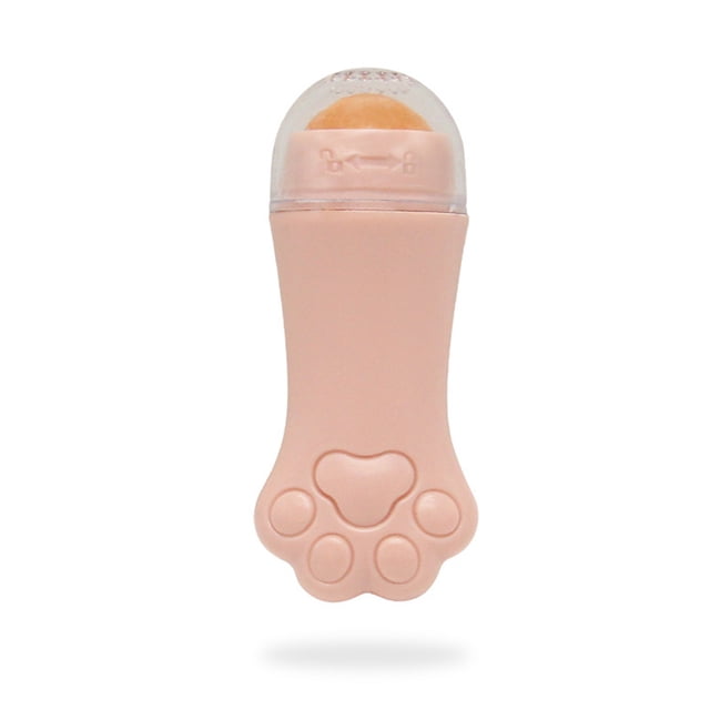 Seitruly Rodillo absorbente de aceite facial para el cuidado de la piel, piedra rodante para espinillas, Control de maquillaje portátil desmontable, Maquillaje Facial Rosado Seitruly CE012149-02B