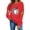 Red, variant on TKLPEHG Thanksgiving Sweatshirts for Women Fashion Long Sleeve Crewneck Fall Sweatshirt Cute Pumpkin Graphic Tops Casual Loose Fit Pullover (Green,M)