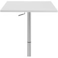 thumbnail image 3 of Bronte Living Bar Table Square Top with Adjustable Height and Swivel Design - Series Costa, 3 of 5