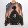 thumbnail image 2 of Attack On Titan Unisex Sweater Long Sleeve Fall Casual Crewneck Tops Pullover Active Streetwear Fashion Sweatshirt XL, 2 of 6