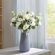 thumbnail image 1 of Uuiauoio Artificial Eustoma Flower Arrangement, Realistic Silk Simulation Bouquet for Home Decor and Wedding Photography, Stem with Green Accents, for Living Room and Events, 1 of 6