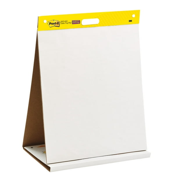 Postit SelfStick Easel Pad, 20 x 23 Inches, Unruled, White, 20 Sheets