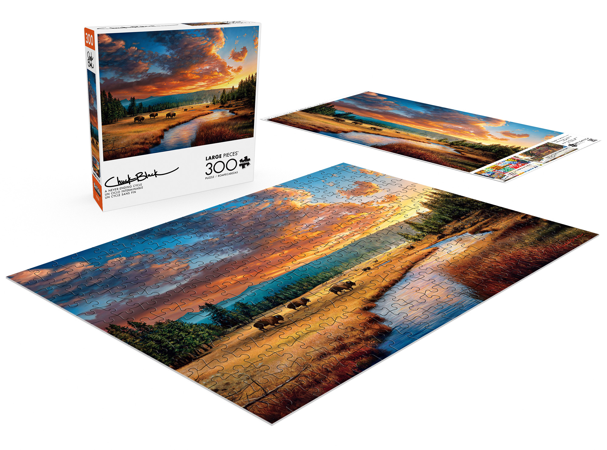 Buffalo Games 300-Piece A Never-ending Cycle Interlocking Jigsaw Puzzle for Adults Ages 14+