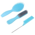 thumbnail image 3 of Juego de cepillos para el cabello de 3 piezas NikouMX Cepillo de peinado de 9 filas Cepillo de ventilación ovalado peine de cola, 3 of 8