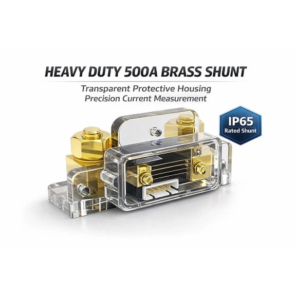 500A Bluetooth Smart Battery Monitor 10-80V LiFePO4 AGM RV Solar