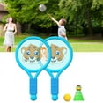 thumbnail image 4 of Kids Badminton Racket Lightweight Badminton Racket Toy Set for 3‑7 Years Boys Girls Indoor Outdoor Blue Tiger, 4 of 7