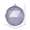 thumbnail image 2 of Vickerman 8" Lilac Matte Geometric Ball, 2 of 7