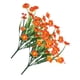 thumbnail image 5 of Flores artificiales Injueey plantas falsas al aire libre ramo interior Naranja 2Conjunto, 5 of 6