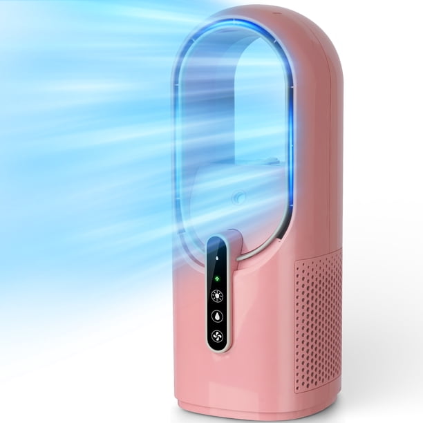 Better Homes and Gardens Bladeless Portable Fan + Humidifier in Pink