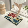 thumbnail image 4 of Autua Flower Bird Fast Absorption Home Bath Mat Eco-Friendly Design 24x16in, 4 of 5
