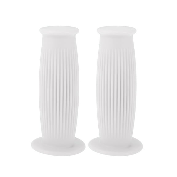 Unique Bargains 1" 25mm 1.1" 28mm Universal Motorcycle Hand Grips Cover Non Slip TPU Handlebar End Grips for Motorcycle Scooter Bicycle ATV White 1 Pair