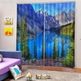 thumbnail image 2 of 2 piezas cortina paisaje paisaje ventana cenefa para dormitorio 5 Zulema Cortinas de la ventana del baño del paisaje, 2 of 8