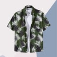 thumbnail image 4 of CHUMUD 2 Piece Sets for Men Summer Outfits Hawaiian Matching Set Tracksuit Tropical Graphic Button Down Collared Short Sleeve Shirts and Drawstring Shorts Casual Beach Vacation, 4 of 5