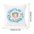 thumbnail image 2 of Easter Basket Stuffer Soft Throw Pillow With Hand-Drawn Character Design For Kids Room Decor 35 cm x 35 cm, 2 of 5