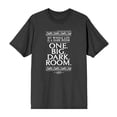 thumbnail image 4 of Beetlejuice My Whole Life Is A Dark Room Men's Charcoal Crew Neck Short Sleeve Tee-XS, 4 of 7