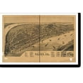 thumbnail image 2 of Historic Framed Print, IL Cairo 1888 MAP, 17-7/8" x 21-7/8", 2 of 9