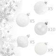 thumbnail image 2 of Ki Store Bolas De Navidad Blancas 34 Piezas Adornos De Decoración De Árbol De Navidad De 2,36 Pulgadas Para Árbol De Navidad Corona Navideña Adornos De Decoración Ganchos Incluidos, 2 of 5