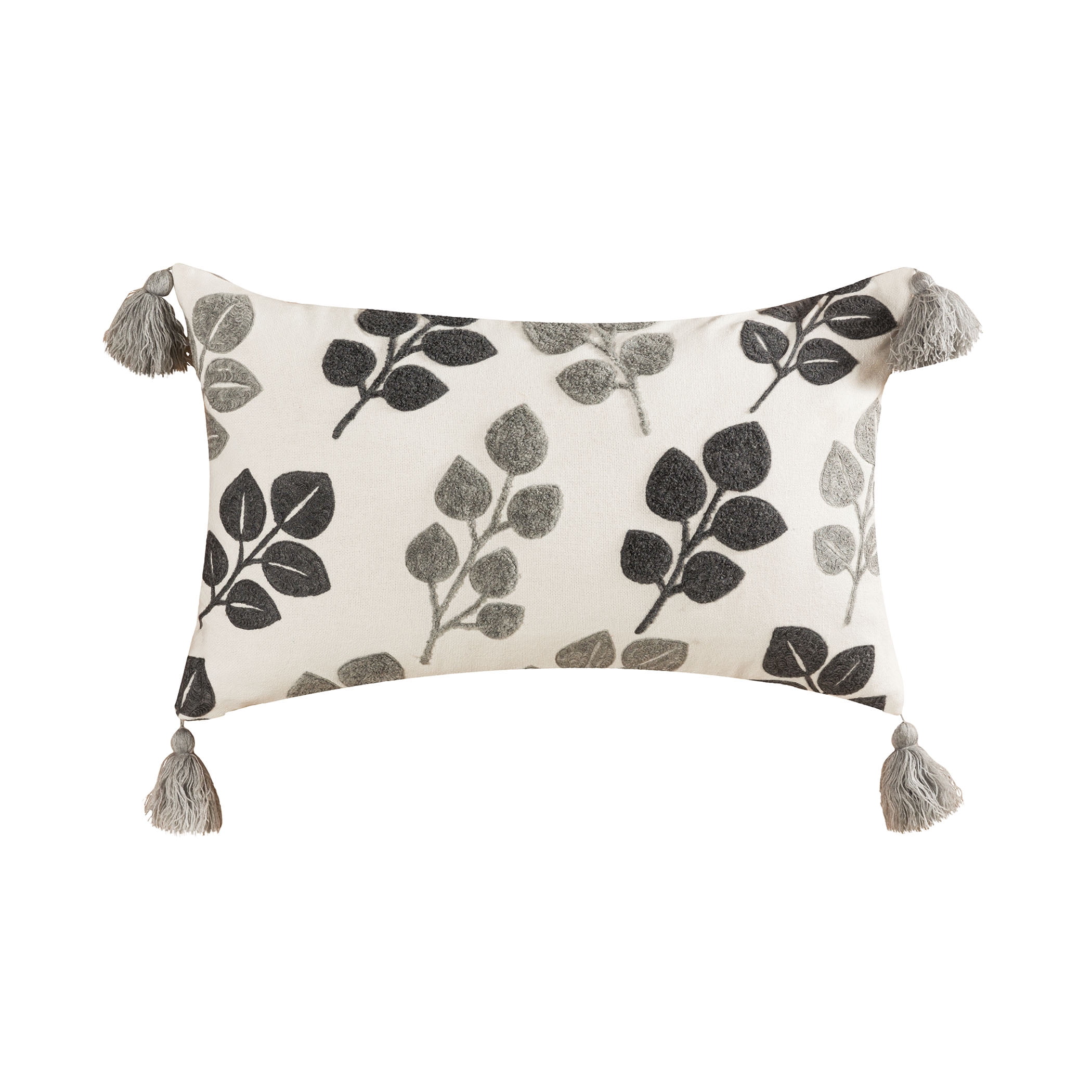 Elk Lifestyle Quiet Leaves Pillow With Gray Finish 908484