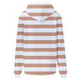 thumbnail image 5 of Ashirexll Hoodies for Women, Womens Hoodies Pullover, Ladies' Fashion Striped Loose Pocket Long Sleeve Hooded Sweatshirts Casual Tops, 5 of 5