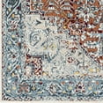 thumbnail image 3 of Livabliss Washable Rugs for Living Room, 7ft Round Lavadora Traditional Ink Blue Round Area Rug, Bedroom Dining Room Home Decor Stain Resistant Carpet (6'7" x 6'7"), 3 of 7