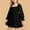 Black, variant on TAIAOJING Toddler Teen Girls Summer Sundreses Girl New Dress Long Sleeved Ruffled Dress High Waist Dress For Girls Kids Sundress 18-24 Months