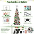 thumbnail image 2 of Fall Tree Home Decor Pop Up Tree with Lights & Timer & Modes Collapsible Tinsel Pencil Tree for Autumn Harvest Porch Thanksgiving Party Decorations Maple Leaves, 2 of 6