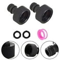thumbnail image 5 of 2 Piece 3/4 Inch Garden Hose Quick Connector Kit Female Faucet Adapter Irrigation System Parts Black, 5 of 6