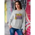 thumbnail image 2 of Peace. Love. Music. Sweatshirt Women -Image by Shutterstock, Female 4X-Large, 2 of 4
