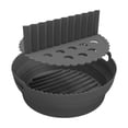 thumbnail image 2 of Bandeja plegable de silicona Strade Fareast Limited para freidora de aire con divisor, 2 of 8