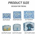 thumbnail image 3 of 6Pcs/Set Travel Storage Bag for Clothes Luggage Packing Cube Organizer Suitcase, 3 of 7