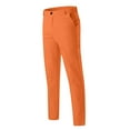 thumbnail image 6 of Pxiakgy Cargo Pants for Men Slim Waist Full Trousers Men's Casual Solid Mid Pocket Length Fashion Pant Men's Pants Mens Cargo Pants Z-Orange S, 6 of 9