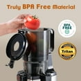 thumbnail image 4 of Cold Press Juicer Machines,Fretta Slow Masticating Juicers with 5.3" Large Feed Chute Fit Whole Fruits & Vegetable Easy Clean Self Feeding Juice Extractor,PCTG BPA Free 250W,Stainless Steel, 4 of 8