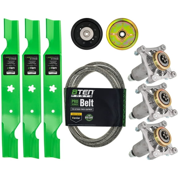 8TEN Blade Spindle Belt Idler Kit for Husqvarna 54 inch RZ5422 MK1005523