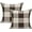 Coffee, variant on 4PCS Buffalo Check Plaid Throw Pillow Covers Farmhouse Outdoor Pillow Cushion Case Cotton Linen for Home Decor, 18 x 18 Inch