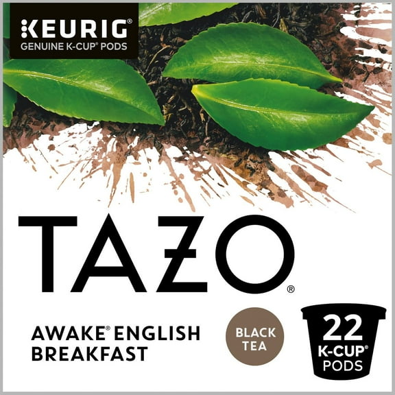 2X - TAZO Awake Black Tea Caffeinated Keurig K-Cup Pods - 22ct