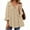 Khaki, variant on Women's Casual Jackets For Everyday Use Work And Vacations Stylish Hollow Design Minimalist Solid Color Versatile For Jeans Casual Pants And Skirts Choice Casual Dress Jacket for Women Juniors Zip up