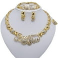 thumbnail image 4 of JoeytheJewelryNY HUGS &KISSES xo I love you set gold Plated #24, 4 of 4