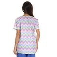 thumbnail image 2 of Just Love Women's Medical V-Neck Scrub Tops (Chevron Multi, Large), 2 of 4